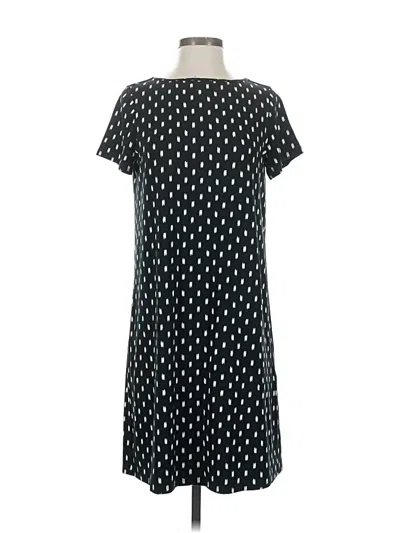 Pre-owned Jjill Casual Dress In Black
