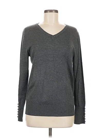 Pre-owned Zenana Outfitters Pullover Sweater In Gray