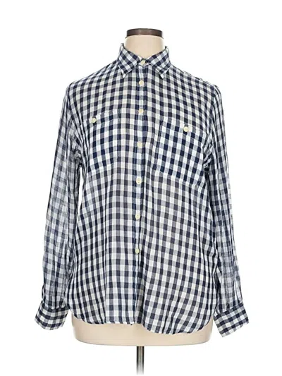 Pre-owned Polo Ralph Lauren Long Sleeve Button Down Shirt In Blue