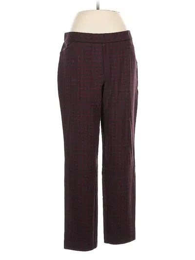 Pre-owned Jjill Casual Pants In Burgundy