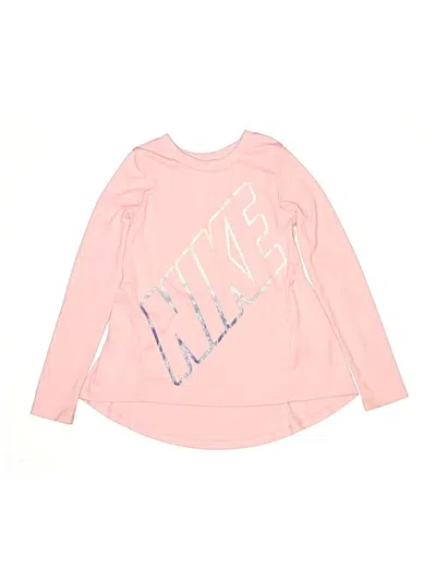 Pre-owned Nike Kids' Long Sleeve T-shirt In Pink