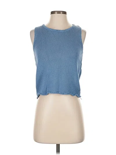 Pre-owned Zara Sweater Vest In Blue