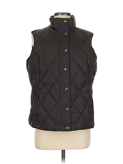 Pre-owned Lands' End Vest In Black