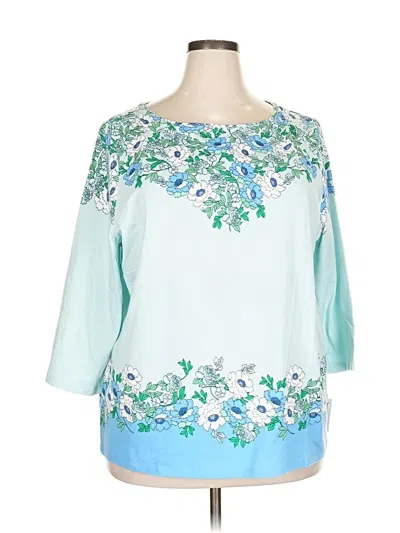 Talbots 3/4 Sleeve T-shirt In Animal Print