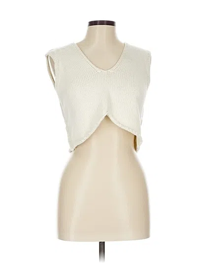 Pre-owned Vestique Sweater Vest In White