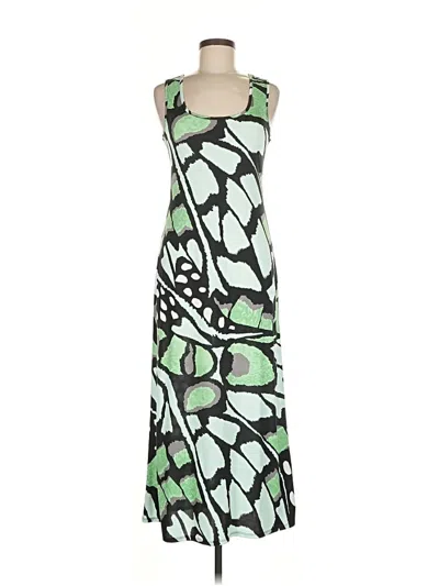 Pre-owned 24seven Comfort Apparel Casual Dress In Green