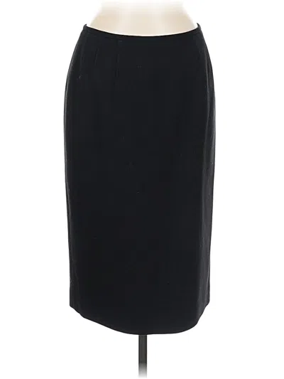 Pre-owned Kasper Formal Skirt In Black