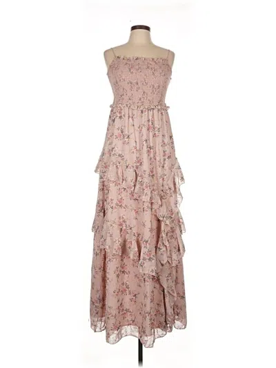 Pre-owned Floret Studios Casual Dress In Pink