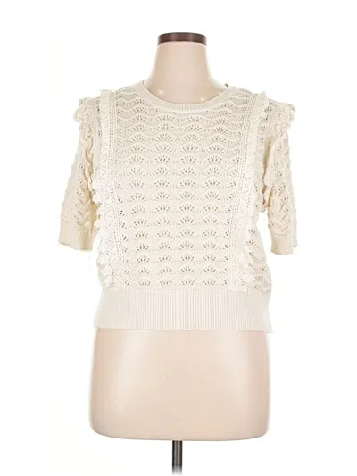 Pre-owned Kachel Pullover Sweater In White