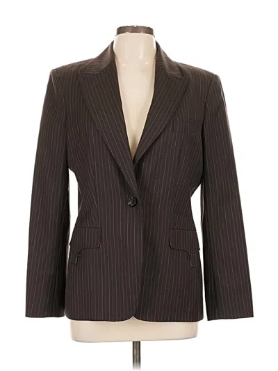 Pre-owned Anne Klein Blazer Jacket In Brown