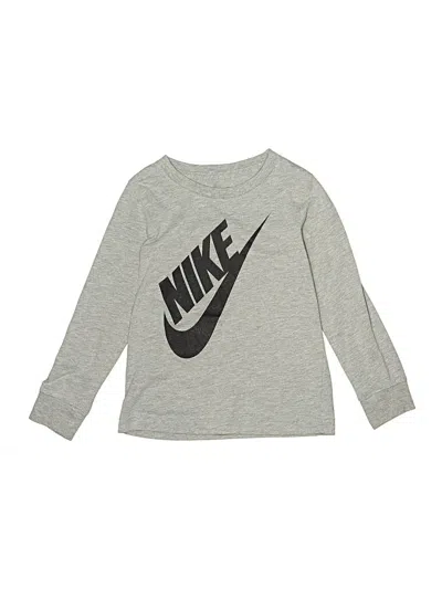 Pre-owned Nike Kids' Long Sleeve T-shirt In Gray