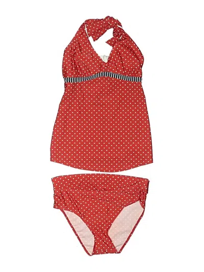 Pre-owned Jojo Maman Bébé Two Piece Swimsuit In Red