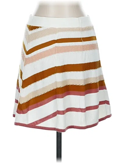 Pre-owned Free People Casual Skirt In White