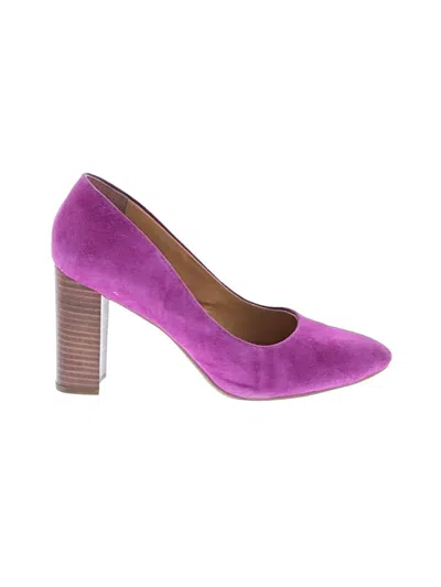 Pre-owned Franco Sarto Heels In Purple