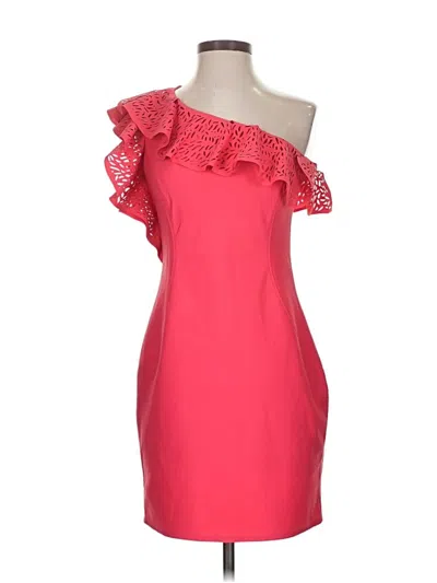 Pre-owned Laundry By Shelli Segal Cocktail Dress In Red