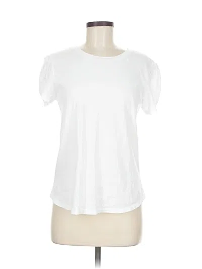 Pre-owned Generation Love Short Sleeve Top White Scoop Neck Tops