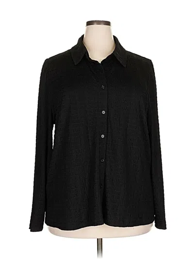Pre-owned Philosophy Republic Clothing Long Sleeve Blouse In Black