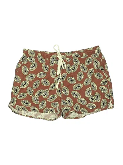 Pre-owned Marine Layer Board Shorts In Brown
