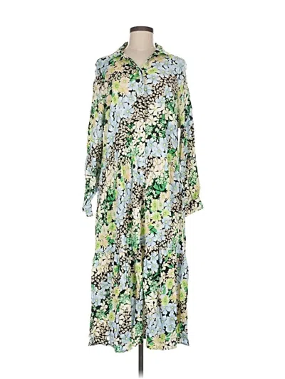 Pre-owned H&m Casual Dress In Green