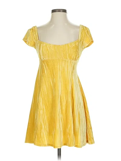 Pre-owned Urban Outfitters Cocktail Dress In Yellow