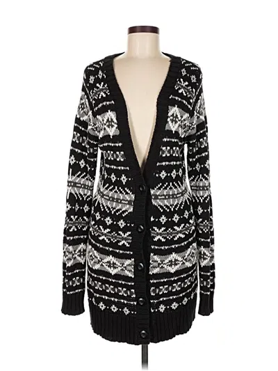 Pre-owned G.h. Bass & Co. Cardigan Sweater In Black