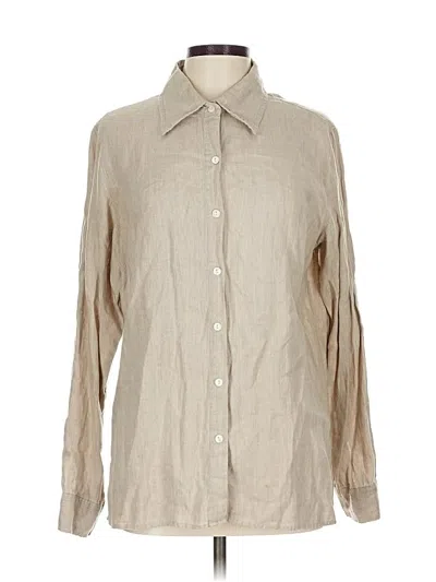 Pre-owned Gap Long Sleeve Button Down Shirt In Brown