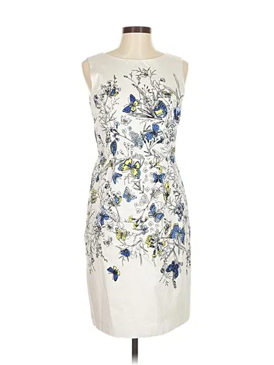 Pre-owned Rsvp By Talbots Cocktail Dress In White