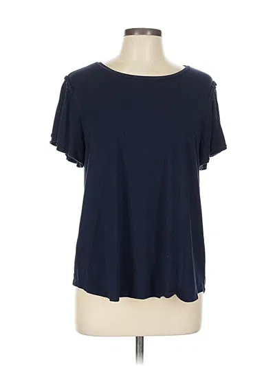 Pre-owned Chico's Short Sleeve T-shirt In Blue