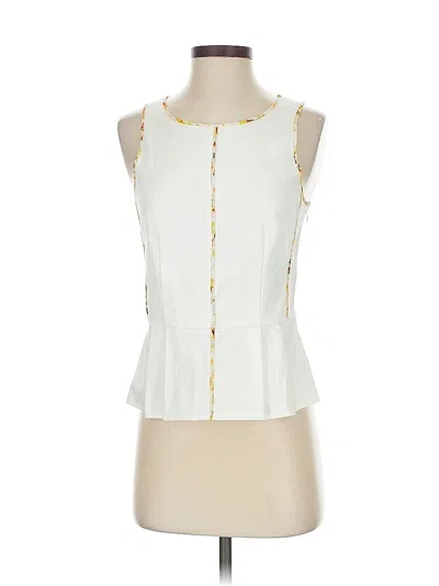 Pre-owned Club Monaco Sleeveless Blouse In White