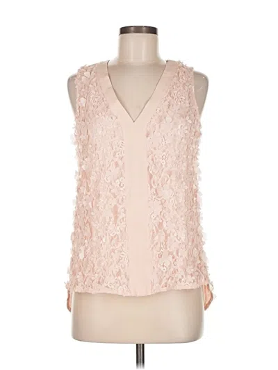 Pre-owned Badgley Mischka Sleeveless Blouse In Pink