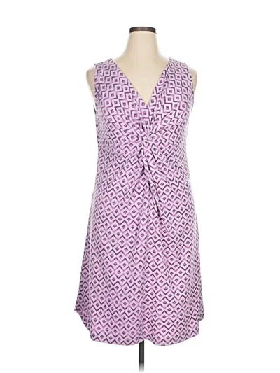 Pre-owned Eddie Bauer Casual Dress In Purple