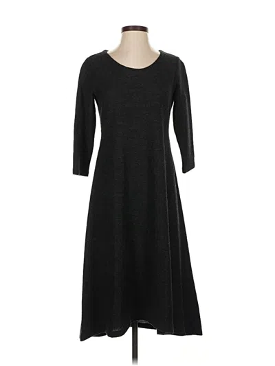 Pre-owned Eileen Fisher Casual Dress In Black