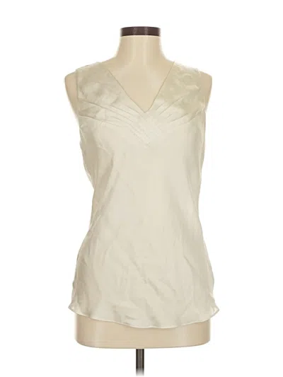 Pre-owned Banana Republic Sleeveless Blouse In White