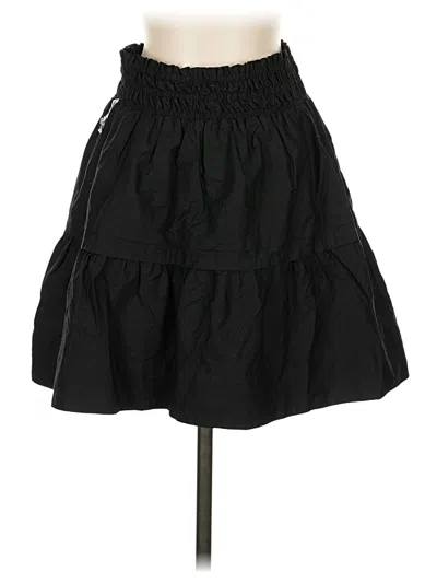 Pre-owned Maeve By Anthropologie Casual Skirt In Black