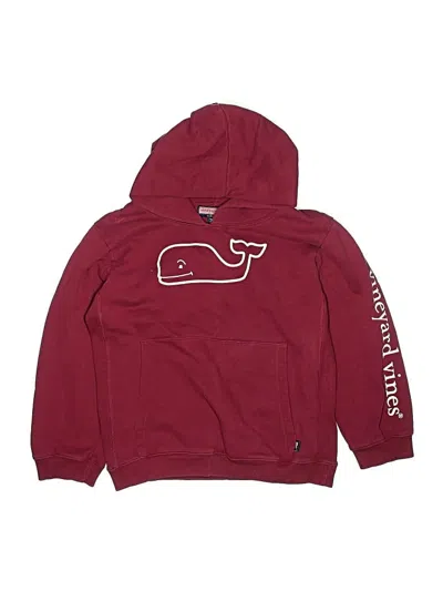 Pre-owned Vineyard Vines Kids' Pullover Hoodie In Burgundy