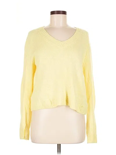 Pre-owned Margaret O'leary Pullover Sweater In Yellow
