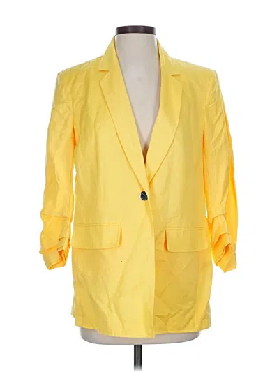 Pre-owned Anne Klein Blazer Jacket In Yellow