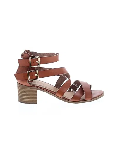 Pre-owned Material Girl Sandals In Brown
