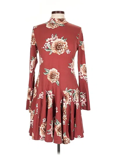 Pre-owned Sadie & Sage Casual Dress In Burgundy