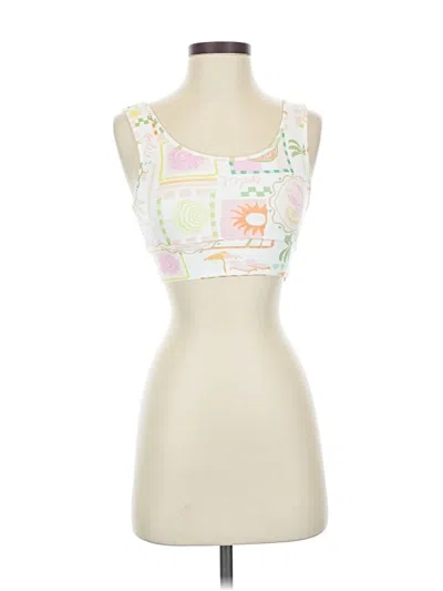 Z Supply Sleeveless Top White Square Neckline Tops In Multi