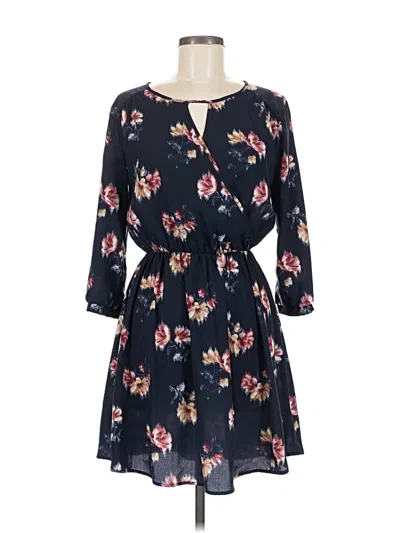 Pre-owned Lush Casual Dress In Blue