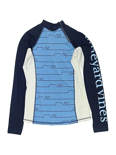 Pre-owned Vineyard Vines Kids' Long Sleeve T-shirt In Blue