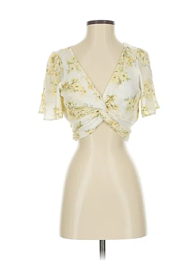 Pre-owned Abercrombie & Fitch Short Sleeve T-shirt In White