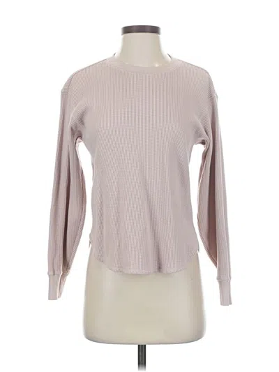 Pre-owned Uniqlo Long Sleeve T-shirt In Brown