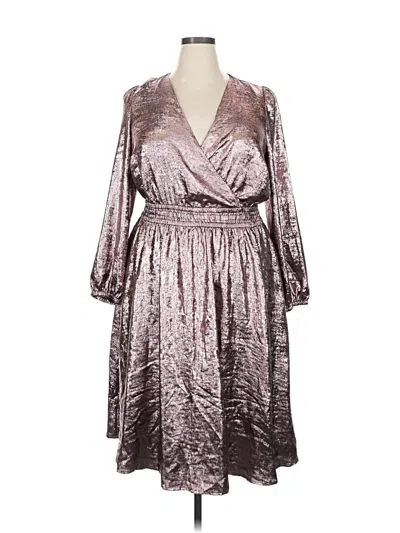 Pre-owned Lane Bryant Cocktail Dress In Silver
