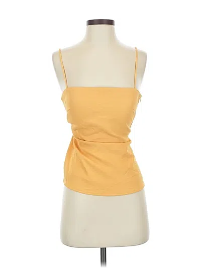 Pre-owned Love, Bonito Sleeveless Top Yellow Strapless Neckline Tops