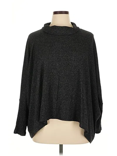 Pre-owned Self Contrast Turtleneck Sweater In Gray