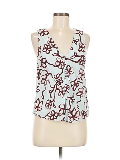 Pre-owned Madewell Sleeveless Blouse In Blue