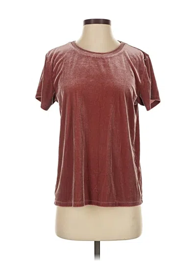 Pre-owned Abercrombie & Fitch Short Sleeve T-shirt In Burgundy