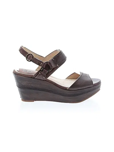 Pre-owned Frye Wedges In Brown
